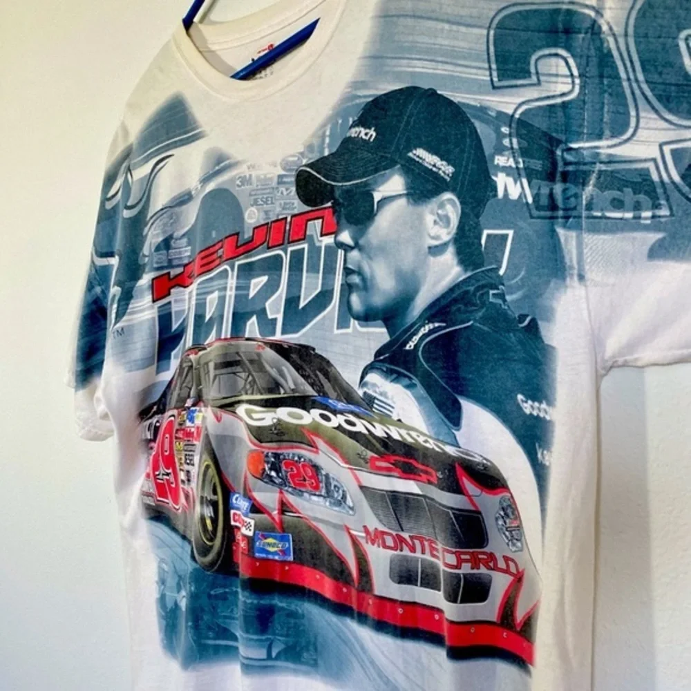 Vintage Nascar T Shirt Kevin Harvick #29 Tee Oversized Mens Car Racing - Picture 2 of 6